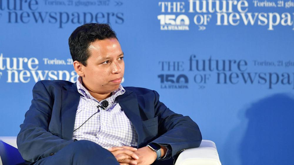 Lydia Polgreen, Editor in chief of Huffington Post, during the conference 'The Future of Newspapers' with the leading world players in the information industry, on the occasion of the 150 years of Italian newspaper 'La Stampa' in Turin, Italy, 21 June 2017.'The Future of Newspapers' Conference, Torino, Italy - 21 Jun 2017
