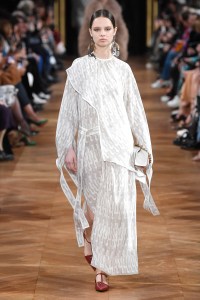 Model on the catwalk