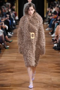 Model on the catwalk