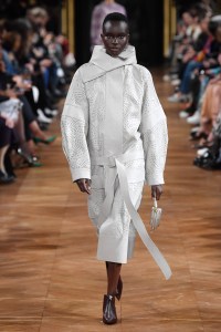 Model on the catwalk
