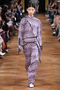Model on the catwalk