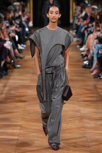 Model on the catwalk