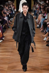 Model on the catwalk