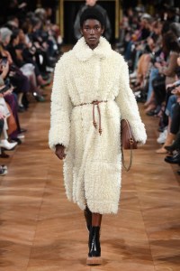Model on the catwalk
