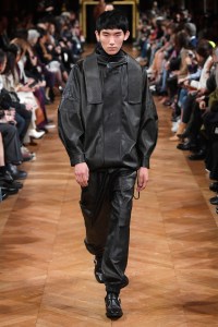 Model on the catwalk