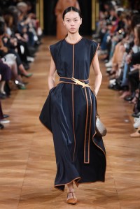 Model on the catwalk