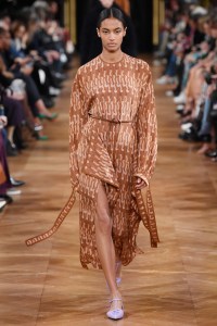 Model on the catwalk