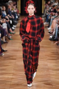 Model on the catwalk