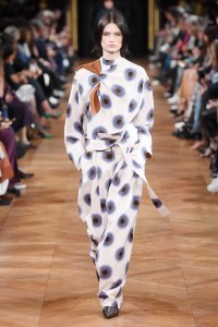 Model on the catwalk