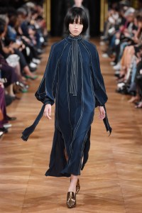 Model on the catwalk