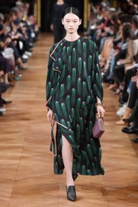 Model on the catwalk
