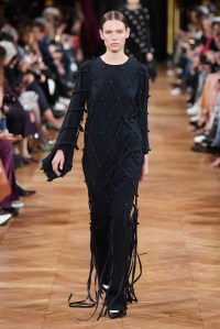 Model on the catwalk