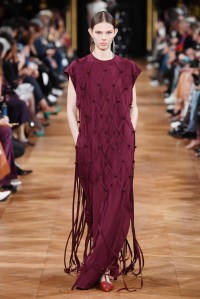 Model on the catwalk