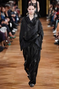 Model on the catwalk