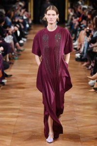 Model on the catwalk
