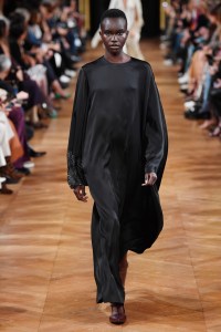 Model on the catwalk