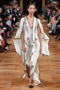 Model on the catwalk