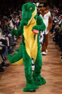 Model on the catwalk