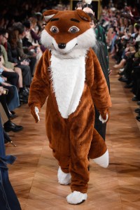 Model on the catwalk