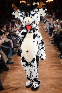 Model on the catwalk