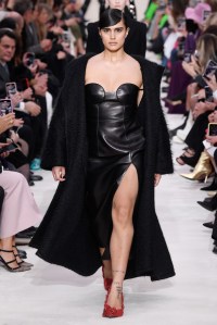 Model on the catwalk