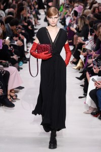 Model on the catwalk