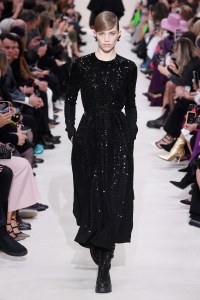 Model on the catwalk