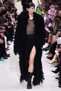 Model on the catwalk