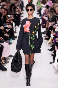 Model on the catwalk