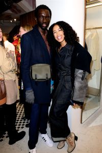 Wilson Oryema and Jayda G celebrating JW Anderson's new Soho store