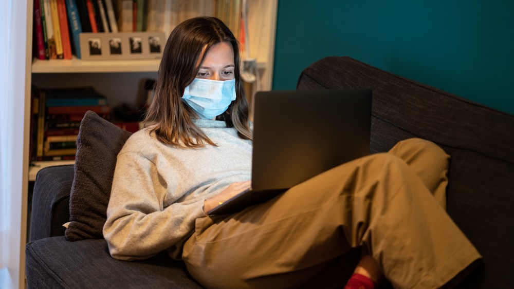 sick mask working from home