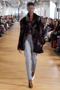 Model on the catwalk