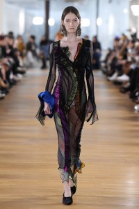 Model on the catwalk