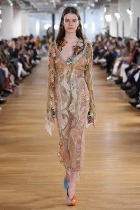 Model on the catwalk