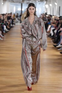 Model on the catwalk
