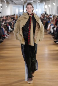 Model on the catwalk
