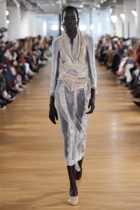 Model on the catwalk