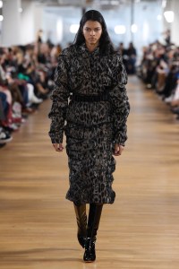 Model on the catwalk