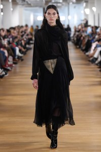 Model on the catwalk