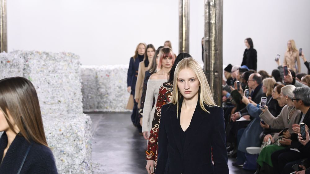 Model on the catwalkGabriela Hearst show, Runway, Fall Winter 2020, New York Fashion Week, USA - 11 Feb 2020