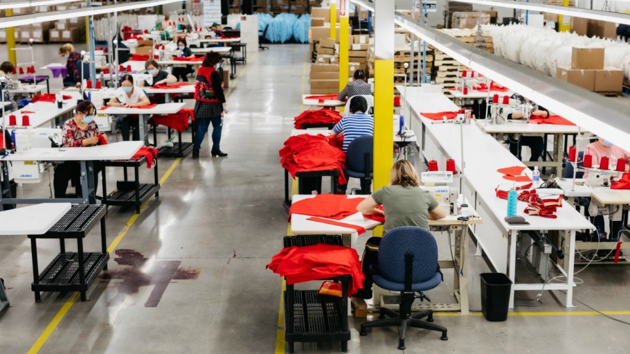 Canada Goose reopens eight factories to make 60,000 hospital gowns weekly for Canadian healthcare workers battling the coronavirus.