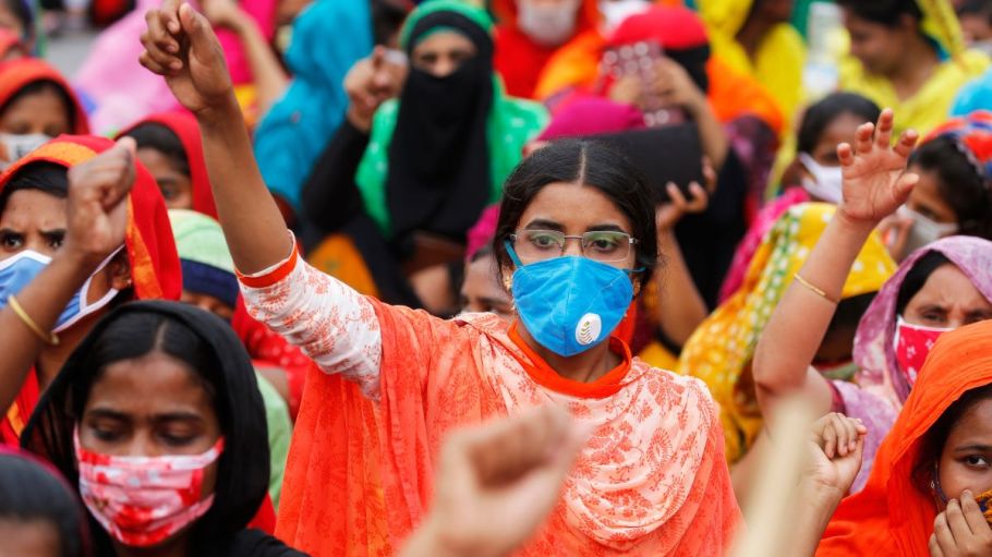 Labor advocates are demanding restitution for the millions of garment workers in Asia who have been laid off due to stalled production.