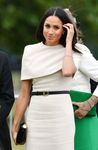 Meghan Duchess of Sussex wearing Givenchy while opening the new Mersey Gateway Bridge.
