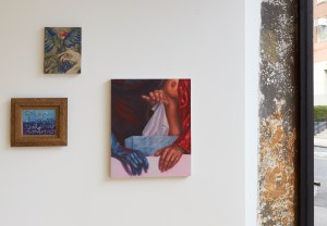 Installation view of "Under Glass."