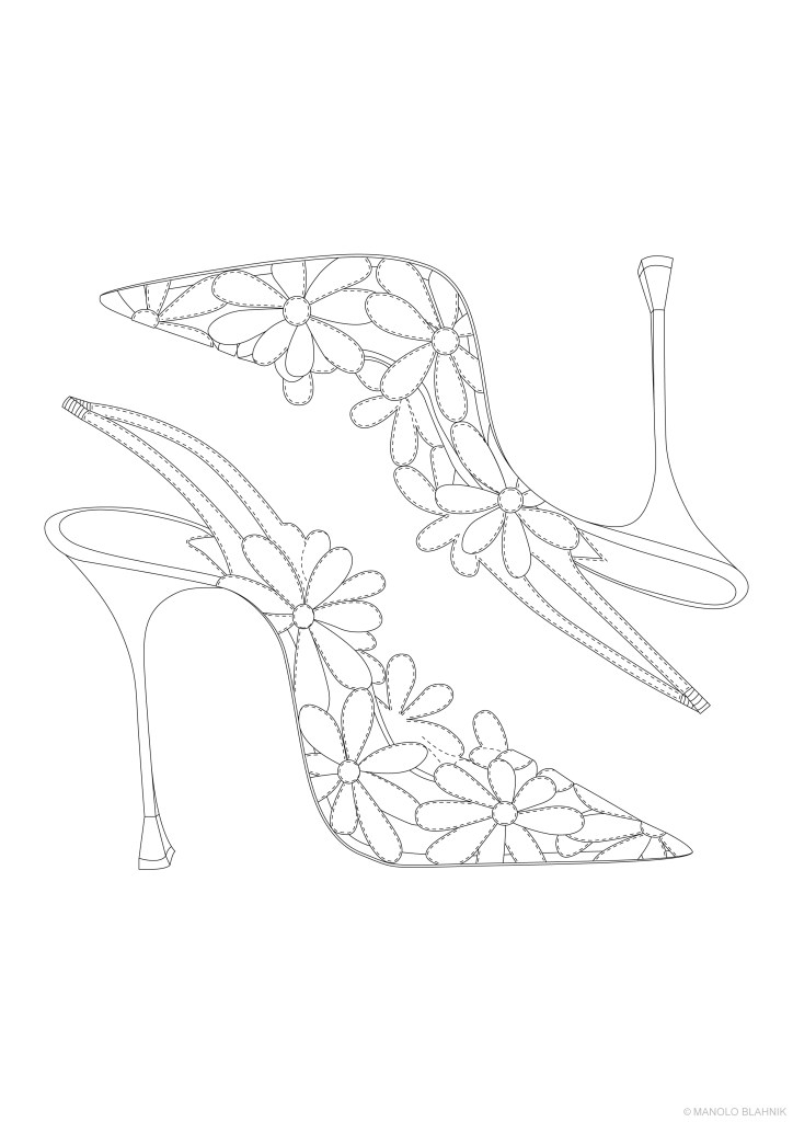 A sketch shared by Manolo Blahnik