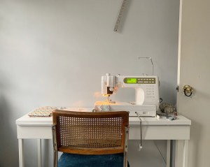 Independent designers like Victoria Yee Howe fuel the network effect of Nineteenth Amendment's mask-making initiative.