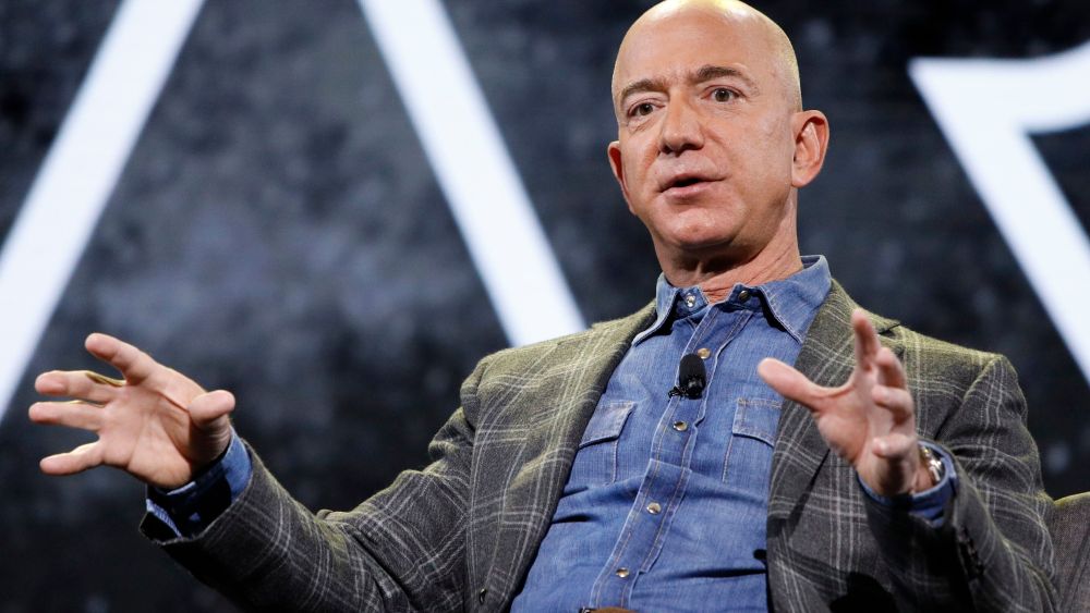Amazon CEO Jeff Bezos speaks at the the Amazon re:MARS convention, in Las VegasAmazon Bezos, Las Vegas, USA - 06 Jun 2019