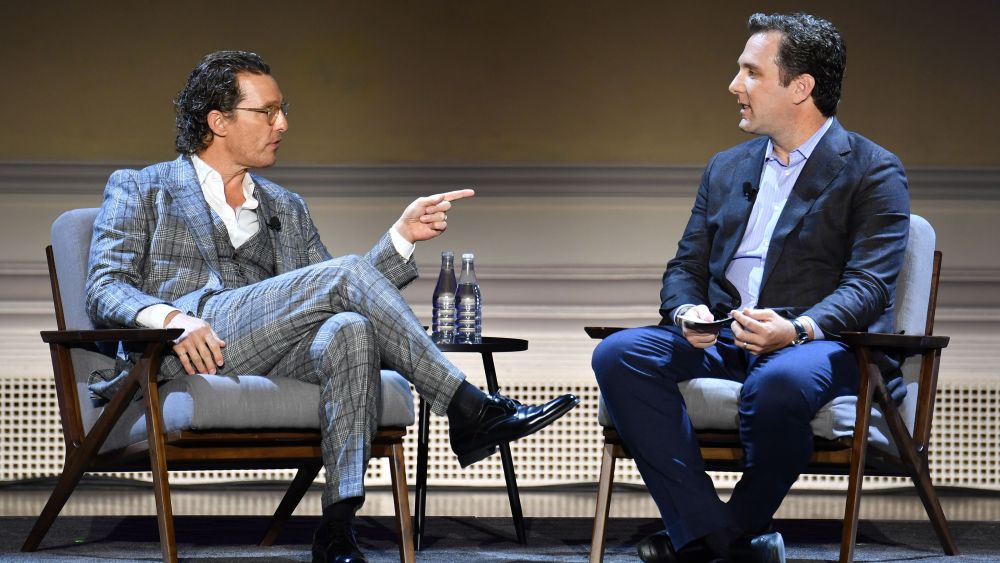 Matthew McConaughey and Mathew BelloniHISTORYTalks Leadership and Legacy event, A Conversation with Matthew McConaughey, Carnegie Hall, New York, USA - 29 Feb 2020