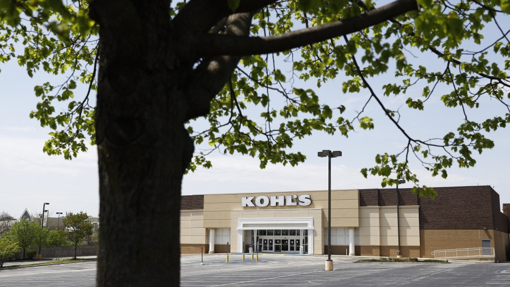 kohl's empty parking lot