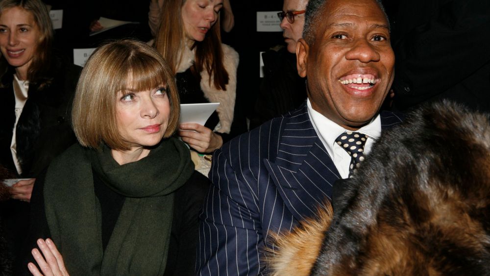 Anna Wintour, Andre Leon Talley Vogue editor-in-chief Anna Wintour and Vogue editor-at-large Andre Leon Talley, right, attend the showing of the Oscar de la Renta fall 2007 collection, during Fashion Week in New YorkFASHION OSCAR DE LA RENTA, New York, USA
